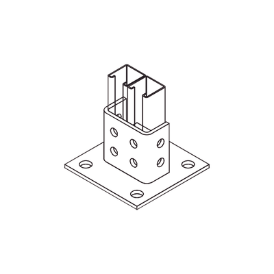 Base Interior tipo T para Perfil Sencillo.