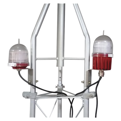 Lámpara de Obstrucción Doble tipo L-810 (Certificada). Voltaje de operación: 110 Vca.