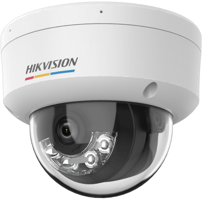 [ColorVu 3.0 + MD 3.0] Domo IP 6 Megapixel / Lente 2.8 mm / 30 mts IR + 30 mts Luz Blanca / Micrófono Integrado / ACUSENSE Lite / Exterior IP67 / IK08 / dWDR / PoE / Micro SD