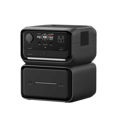 EcoFlow River 3 | Estación de Energía Portátil 858Wh Litio LFP / 2 AC 300 W (Max. 550W) / 1 USB-C 100W / 2 USB -A 12W / Cargador de Coche 8A a 12 o 24V / Conectividad WiFi y Bluetooth (App) / Carga Solar 110W Max.