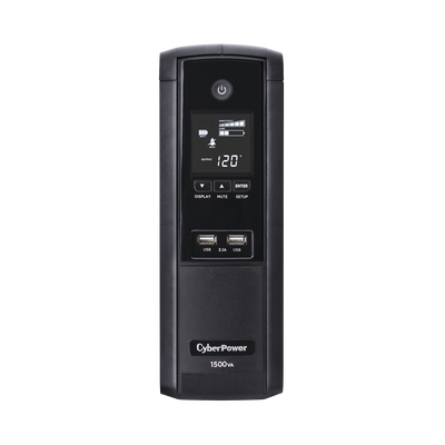 UPS de 1500 VA/900 W, Topología Línea Interactiva, Entrada 120 Vca NEMA 5-15P, Tipo Torre, Con 12 Tomas NEMA 5-15R, 5 años de garantía 