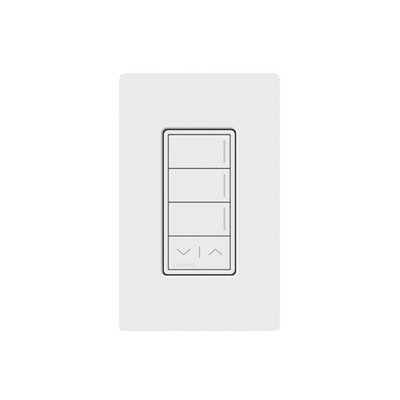 (RadioRa3) Botonera Sunnata Blanco 3 escenas y 2 botones subir/bajar para Radio RA3, programe escenas diferentes en cada botón.
