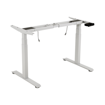 Base de Escritorio Motorizado Profesional / Altura Ajustable 60-125cm / Estructura Estable / Funcionamiento Suave / 3 Preset de Posiciones / Color Blanco / Soporta hasta 100Kg de carga 