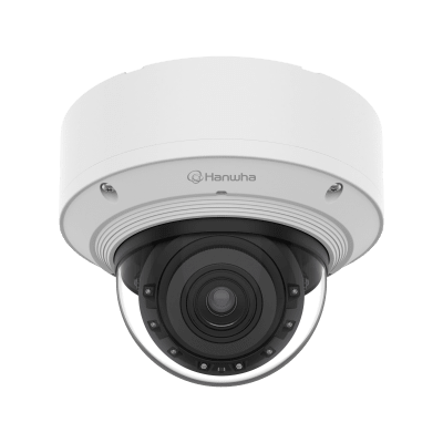 Cámara Domo Interior Vandalismo AI 4MP / Sensor 1/1.8" CMOS / Lente Motorizado 4.6-9.35mm (2x) / WiseIR 60m / Inteligencia Artificial Persona-Vehiculo-Patente / WDR 120dB / IP52 IK10 / PoE+ y 12VDC / 2 Slots MicroSD 2TB