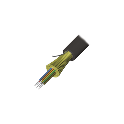 Cable de Fibra Óptica de 6 Hilos, Interior/Exterior, Tight Buffer, No Conductiva (Dieléctrica), Plenum, Monomodo OS2, 1 Metro (3.28 Pies)