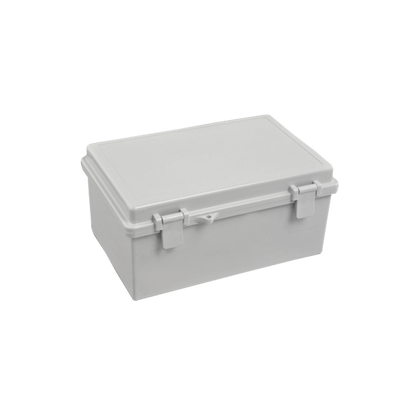 Gabinete Plástico para Exterior (IP65) de 150 x 220 x 105 mm Cierre por Broche. 