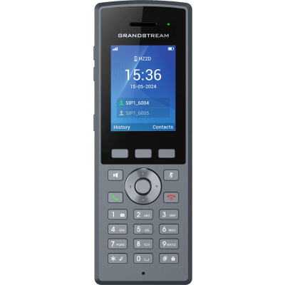 Teléfono Inalámbrico DECT HD Reforzado DP735 / 20 Cuentas SIP / Pantalla TFT LCD 2.4 Pulgadas / Alcance 400 m Exteriores / IP67 / Audio Full HD / Batería 2000 mAh / Compatible con Estaciones Base DP750, DP752, DP755