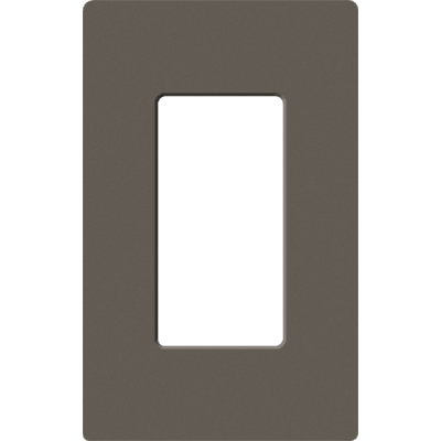 Placa de pared 1 espacio, para atenuador (dimmer), apagador ó control remoto inalámbrico LUTRON.