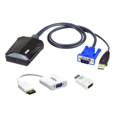 Kit de TI del adaptador para carrito de emergencia de consola KVM USB para ordenador portátil 