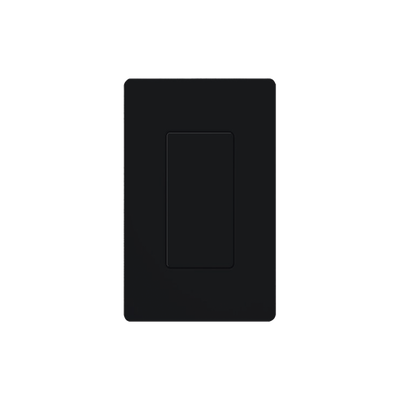 Placa ciega de pared color negro