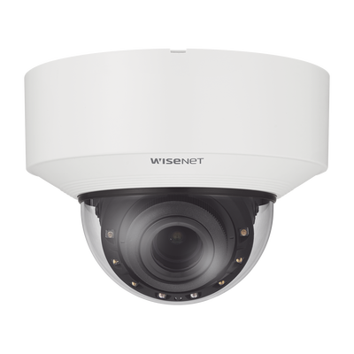 Cámara Domo IP 4K con IA / Lento Motorizado de 4.5 a 9.3mm / P-Iris, WDR 120dB / Ranura SD / Protección IP52 e IK08