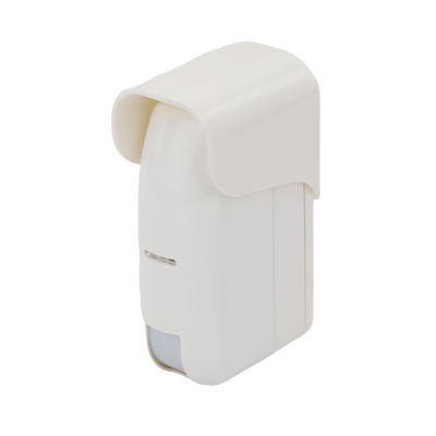 Sensor de Movimiento Tipo Cortina / 100 % Exterior / Alimentado por baterias / Doble tecnologia MW & PIR / Compatible con cualquier panel de alarma