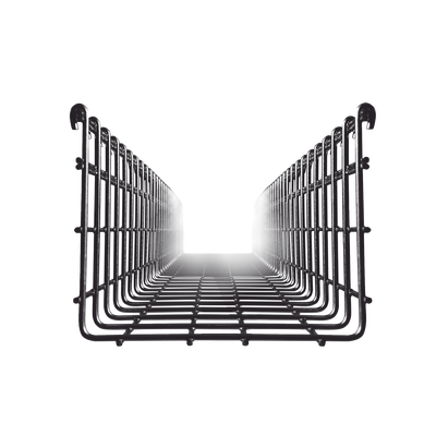 Charola Tipo Malla 166/300 mm, Acabado Electro Zinc, Hasta 793 Cables Cat6, Tramo de 3 Metros