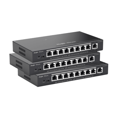 Pack Promocional Q1, tres unidades del modelo RG-ES209GC-P