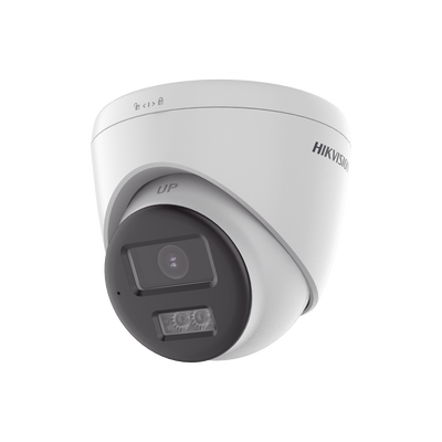 [Audio Bidireccional + Sirena & Estrobo + Dual Light + ColorVu] Turret TURBOHD 4K (8 Megapixel)  / Lente 2.8 mm / 40 mts IR EXIR + 40 mts Luz Blanca / Sirena / Micrófono y Bocina Integrado / Exterior IP67 / dWDR