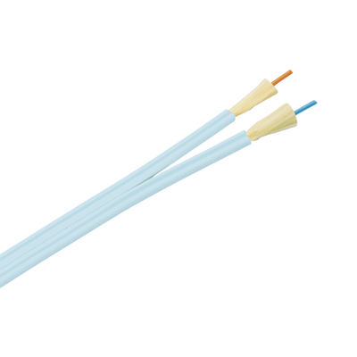Cable de Fibra Óptica de 2 Hilos, Multimodo OM3 50/125 Optimizada, Interior, Tight Buffer 900um, No Conductiva (Dieléctrica), OFNP (Plenum), Precio Por Metro