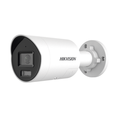 [Dual Light + ColorVu] Bala IP 8 Megapixel (4K) / Lente 2.8 mm / 40 mts IR + 40 mts Luz Blanca / Exterior IP67 / Luz Intermitente y Alerta de Audio / Micrófono Integrado / ACUSENSE / Metal / ACUSEARCH