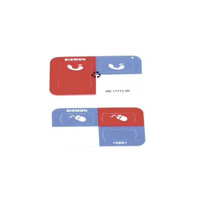 Icono Ultramax para Identificación de Jacks, Color Rojo, Bolsa con 100 Piezas