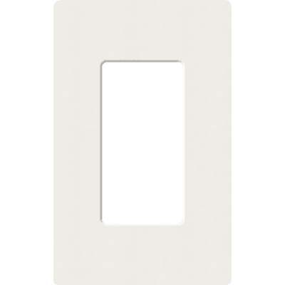 Placa de pared 1 espacio, para atenuador (dimmer), apagador ó control remoto inalámbrico LUTRON.