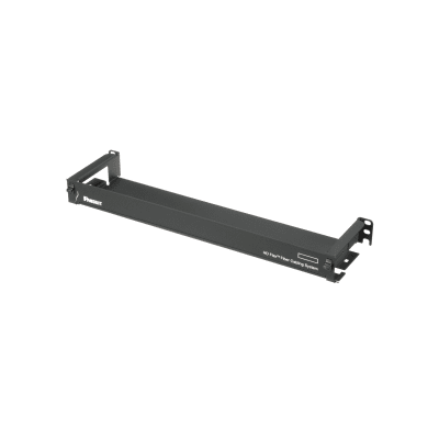 Organizador de Cables Frontal, para Panel de Fibra Óptica HD Flex, de 1 UR, Color Negro