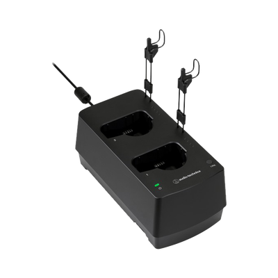 ESTACIÓN DE CARGA DE DOS BAHÍAS PARA TRANSMISORES DE MANO Y PETACA SERIE ESW.