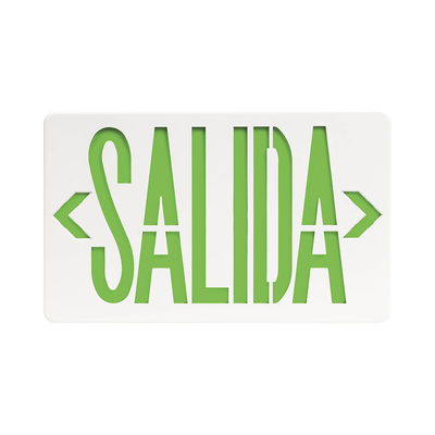 Letrero LED DUAL de SALIDA Universal con alto brillo/uso en pared, lateral o techo/Batería de Respaldo Incluida.