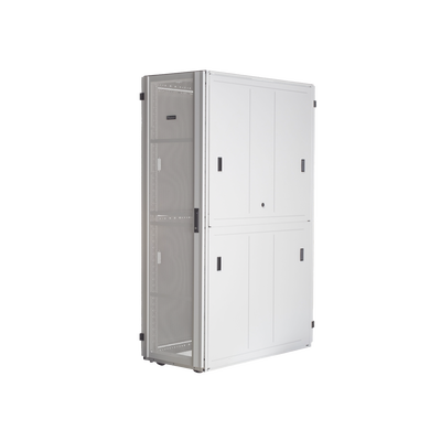 Gabinete FlexFusion™ XGL (Light) para Centros de Datos, 42 UR, 800 mm de Ancho, 1070 mm de Profundidad, Fabricado en Acero, Color Blanco