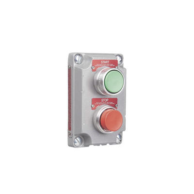 Cubierta para Estación de Control con 2 Botones Pulsadores de Arranque y Paro.