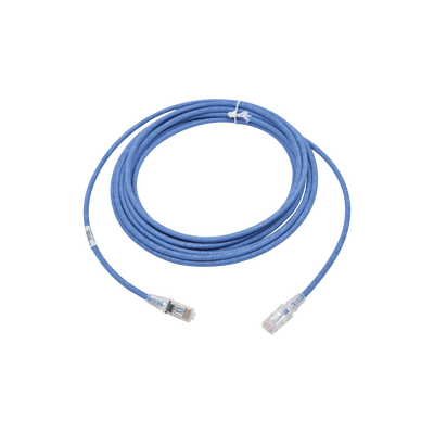 Patch Cord MC6 Modular Cat6 UTP, CM/LS0H, 20ft, Color Azul, Versión Bulk (Sin Empaque Individual)
