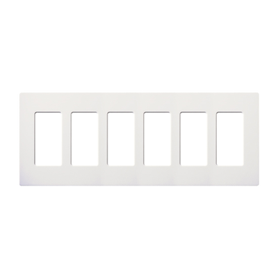 Placa 6 espacios pata dimmer o apagadores Lutron
