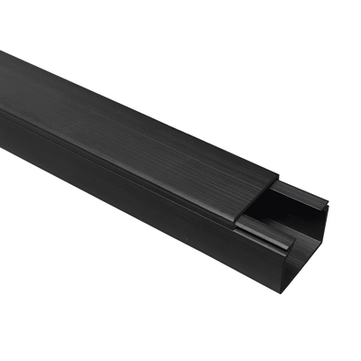 Canaleta TMK 1720 Color Negro con Cinta Adehsiva, 5 Ft. De Largo (1.5 m), Para uso en Exterior con Bajo Voltaje (5201-21362)