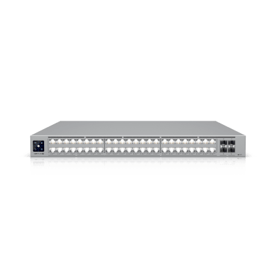 UniFi Switch USW-Pro-XG-48-PoE / Capa 3 / 48 puertos PoE+++ (32 × 10 GbE, 16 × 2,5 GbE) + 4 puertos SFP28 25 G / 1080 W PoE total