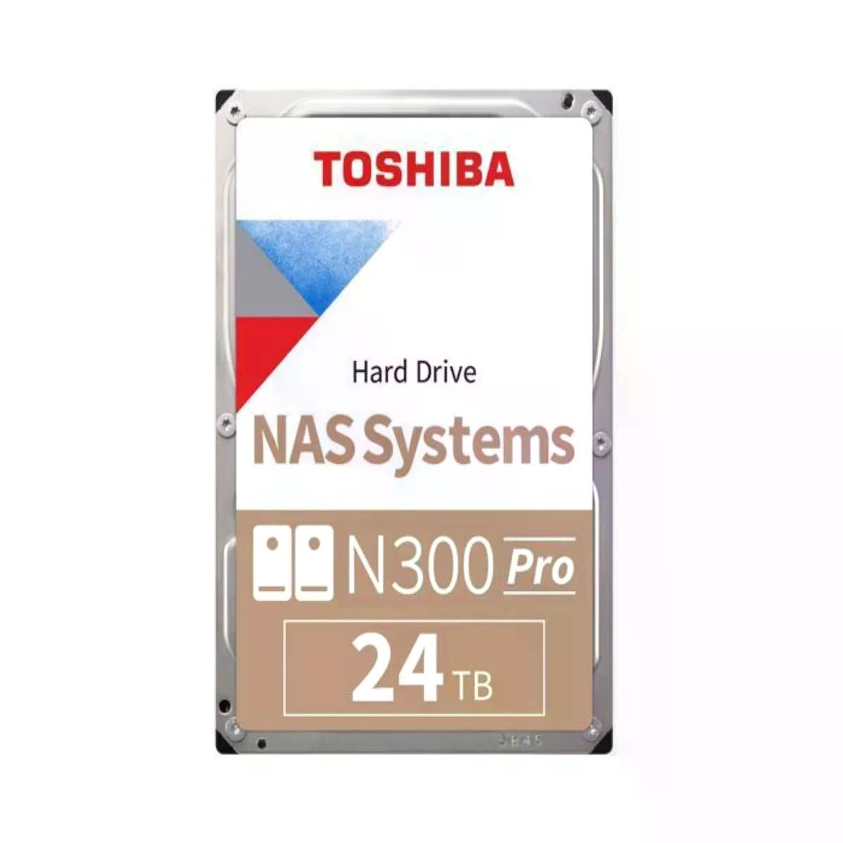DISCO DURO INTERNO TOSHIBA N300PRO 24TB 3.5 NAS SATA 7200 HDWG82EXZSTB