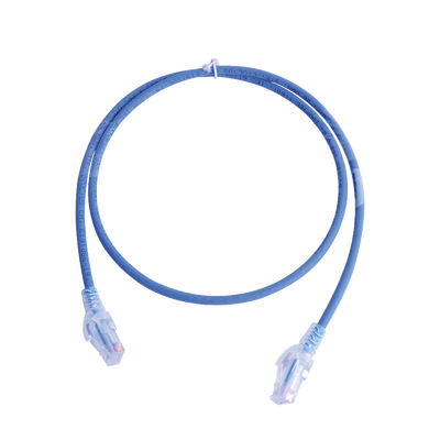 Patch Cord MC6 Modular Cat5e UTP, CM/LS0H, 3.05 Metros (10 Pies), Color Azul, Versión Bulk (Sin Empaque Individual)