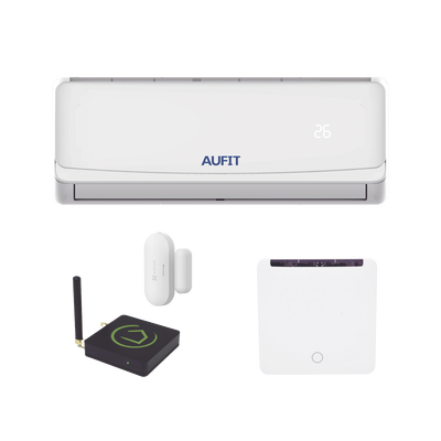 Kit para automatización / Compatible con cualquier Minisplit AUFIT / Minisplit CHI-R32-12K-110 / Termostato IR2900ZW / Hub controlador HC8 /  Contacto magnético Inalámbrico CST2C