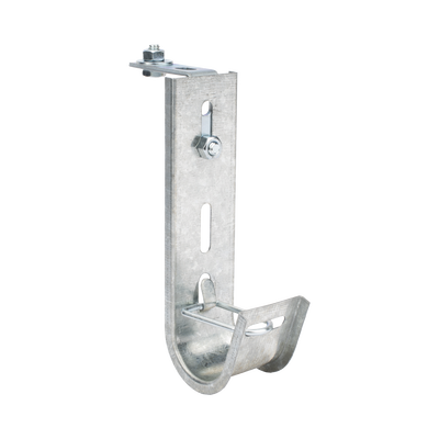 Soporte (Gancho) tipo J-Hook, hasta 10 cables Cat6, ideal para soportar cableado en los espacios de manipulación al aire, Para instalación en interior