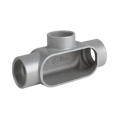 Caja Condulet Tipo T de  1 1/2" / Aluminio libre de Cobre.