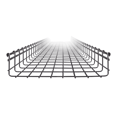 Charola Tipo Malla 105/400 mm, Acabado Electro Zinc, Hasta 668 Cables Cat6, Tramo de 3 Metros