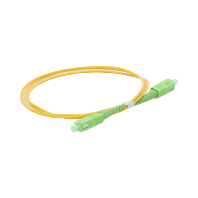 Jumper de Fibra Óptica Monomodo SC/APC-SC/APC Simplex de 1 Metro (3.28 Pies), 2mm