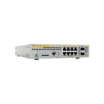 Switch Industrial-Lite PoE+ administrable capa 2 de 8 Puertos 10/100/1000 Mbps + 2 puertos SFP, 124 W