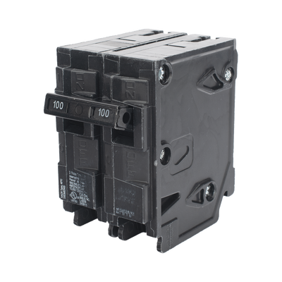 Interruptor automático enchufable tipo QP 2 polos, 100 amp
