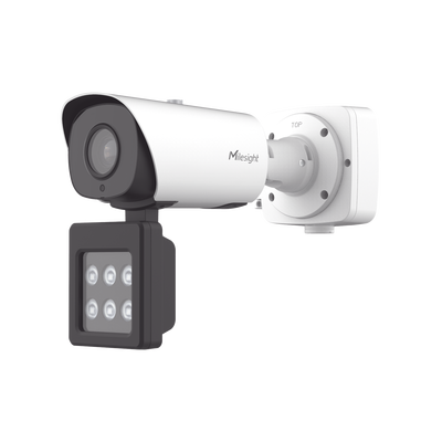 Cámara Bullet Inteligente con IA, Luz Suplementaria y Reconocimiento Vehicular para Monitoreo de Tráfico