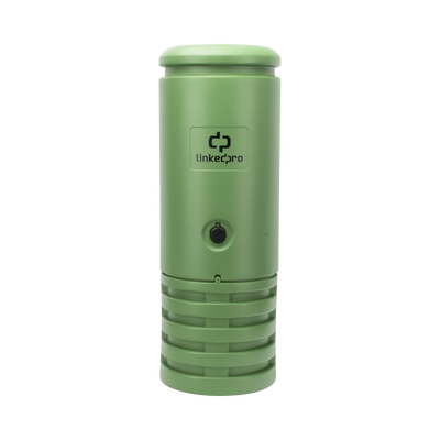 Pedestal para Cajas de Empalme de Fibra Óptica Cilíndrico Color Verde con Bracket Estándar (No Incluye Caja de Empalme)