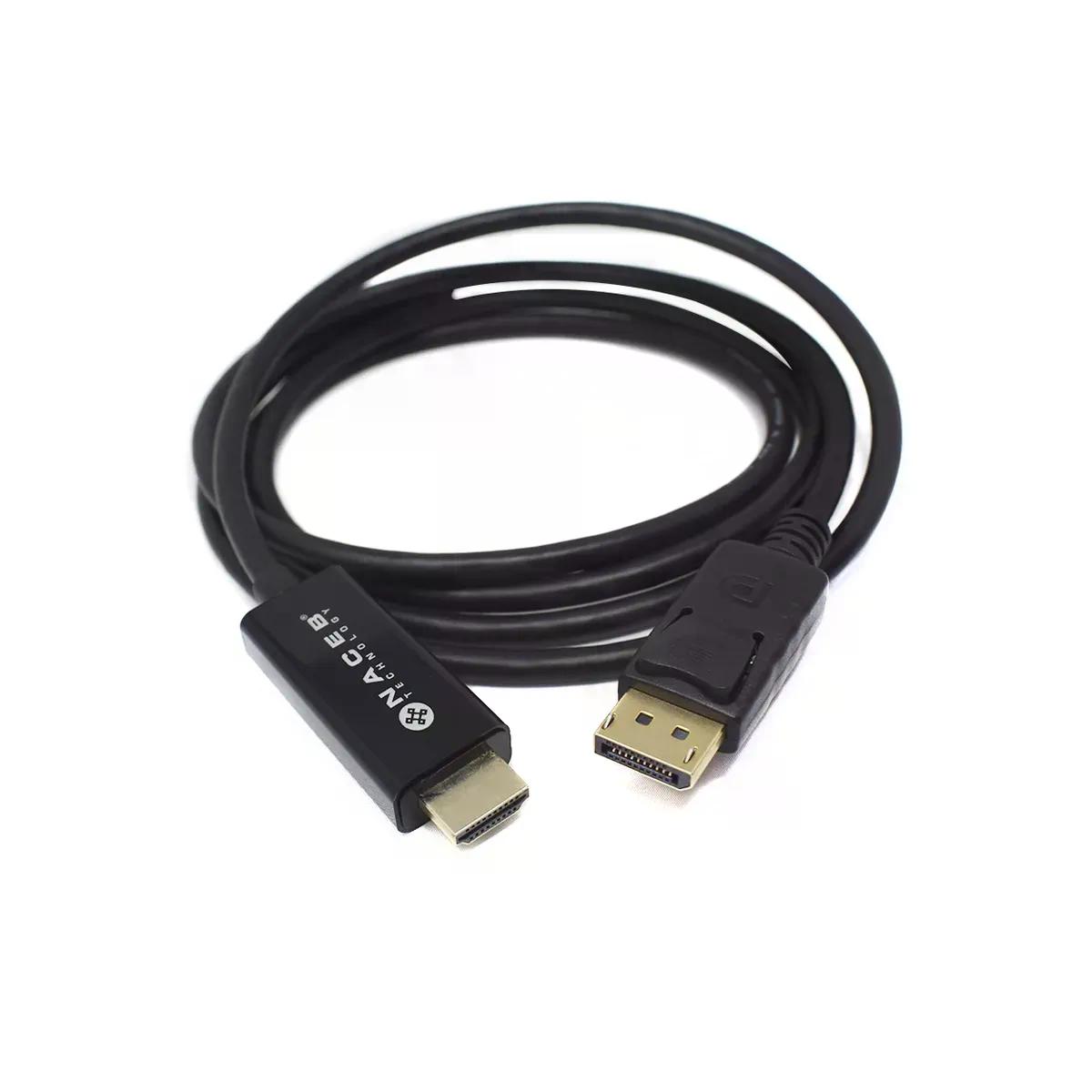 CABLE NACEB HDMI A DISPLAYPORT HEMBRA 1.8M NEGRO