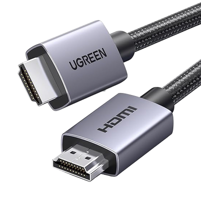 Cable HDMI 2.0 de Nylon Trenzado | 2 metros | 4K@60Hz | ARC | Dolby ATMOS | True HD | DTS HD | HDR | 3D Inversivo  | 3 modos de Visualización | 3 Capas de Protección + 4 de Blindaje | Niquelado | Carcasa de Aluminio.