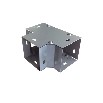 Derivación "T" horizontal 65 x 65 mm, fabricado en lámina de acero al carbón 