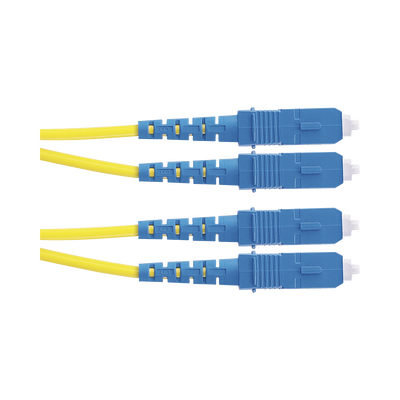 Jumper de Fibra Optica Monomodo 9/125 OS2, SC-SC Duplex, OFNR (Riser), Color Amarillo, 5 Metros (16.40 Pies)