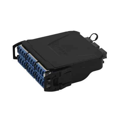 Módulo Plug & Play LightVerse, Hasta 24 Fibras, Base 8 Hembra, Shuttered LC/UPC para Fibra Monomodo, UL Loss