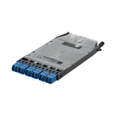 Cassette HD Flex? Con 6 Puertos LC Duplex (12 Fibras), Para Fibra Monomodo OS2, Color Azul