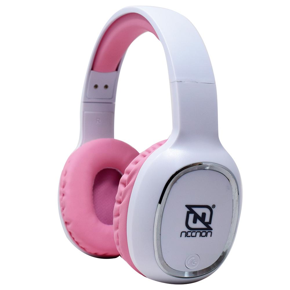 DIADEMA NECNON NBH04 PRO 3.5MM HFP BLUETOOTH INALAMBRICO USB BLANCO ROSA NBAB042200